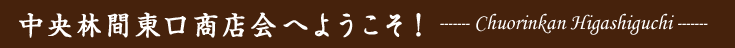 中央林間東口商店会へようこそ！